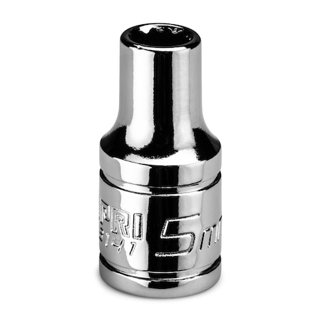 Capri Tools 1/4 in Drive 5 mm 12-Point Metric Shallow Socket CP16141